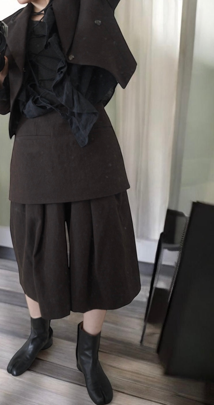 volume culotte pants