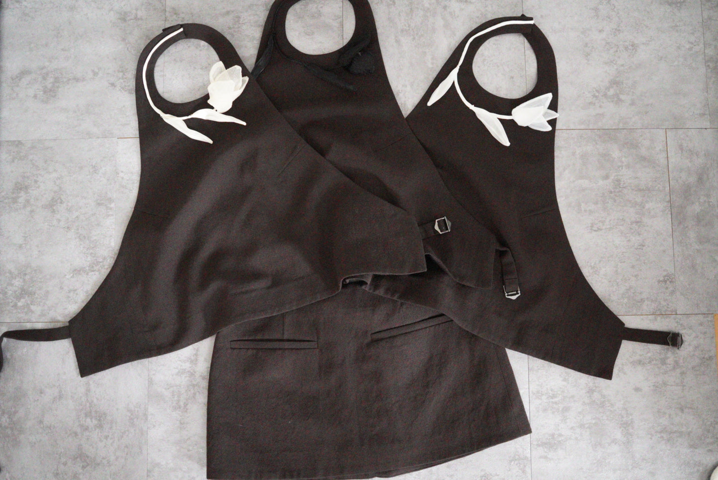 BACKLESS SEPARATE VEST 【limited Edition】brown