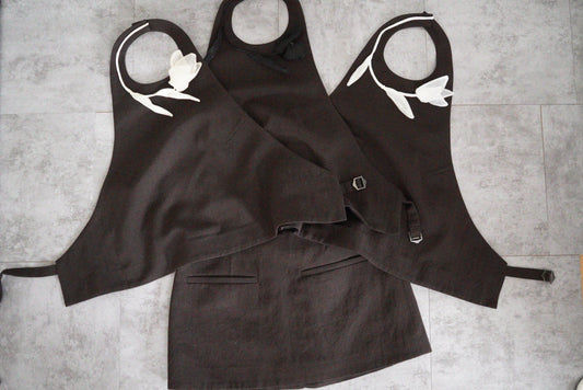 BACKLESS SEPARATE VEST 【limited Edition】brown