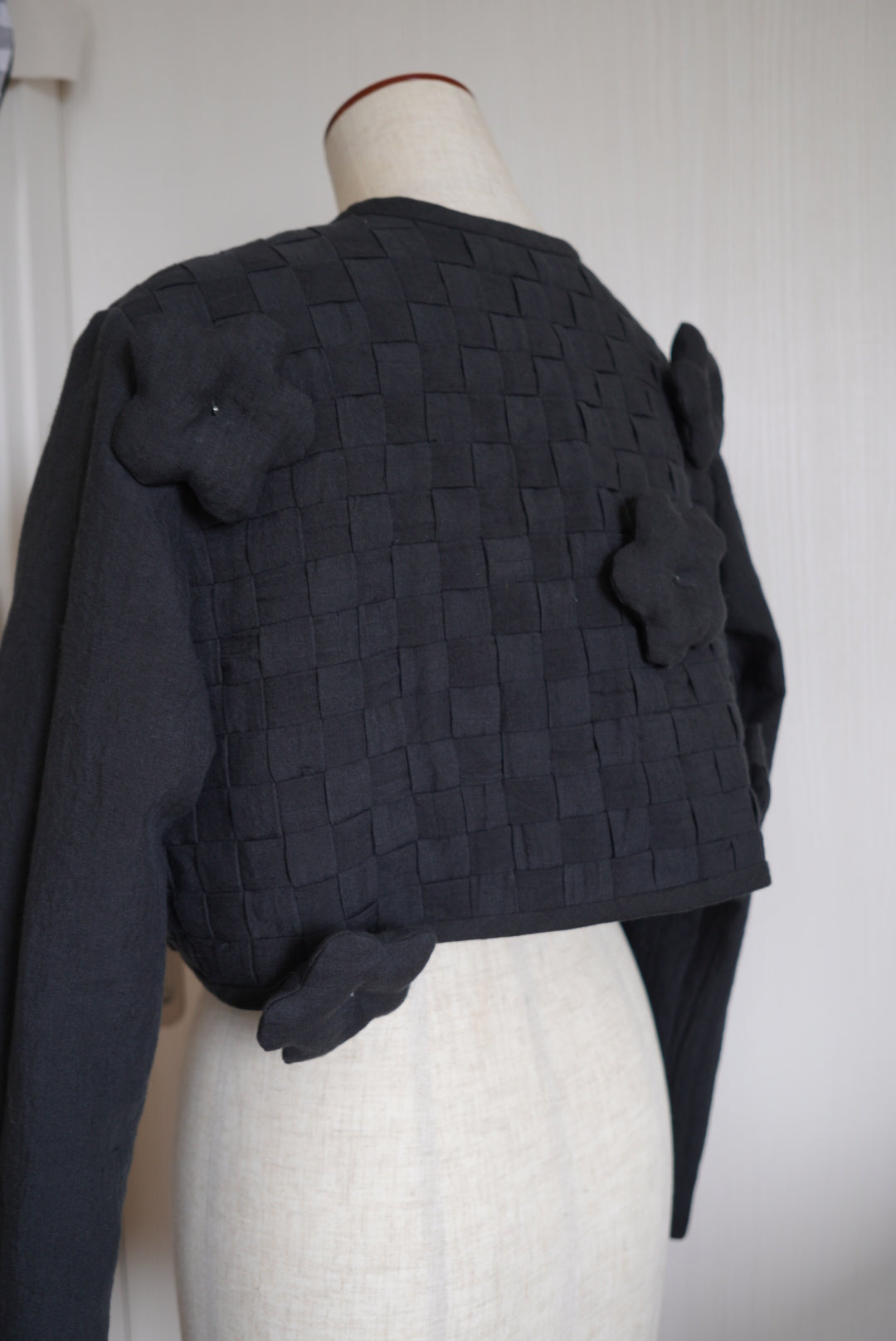 mosun jacket short / puff flower