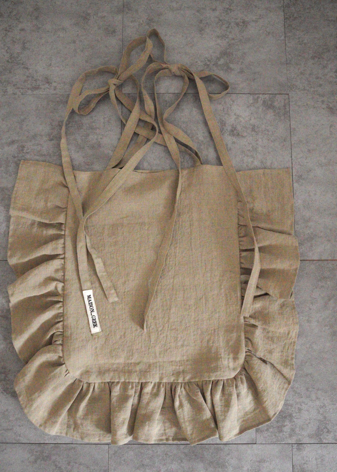 frill tote bag /M