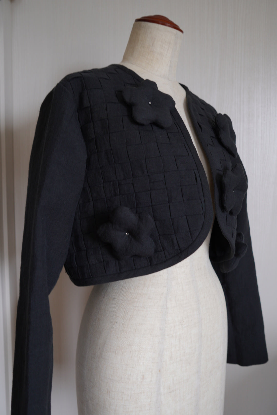 mosun jacket short / puff flower
