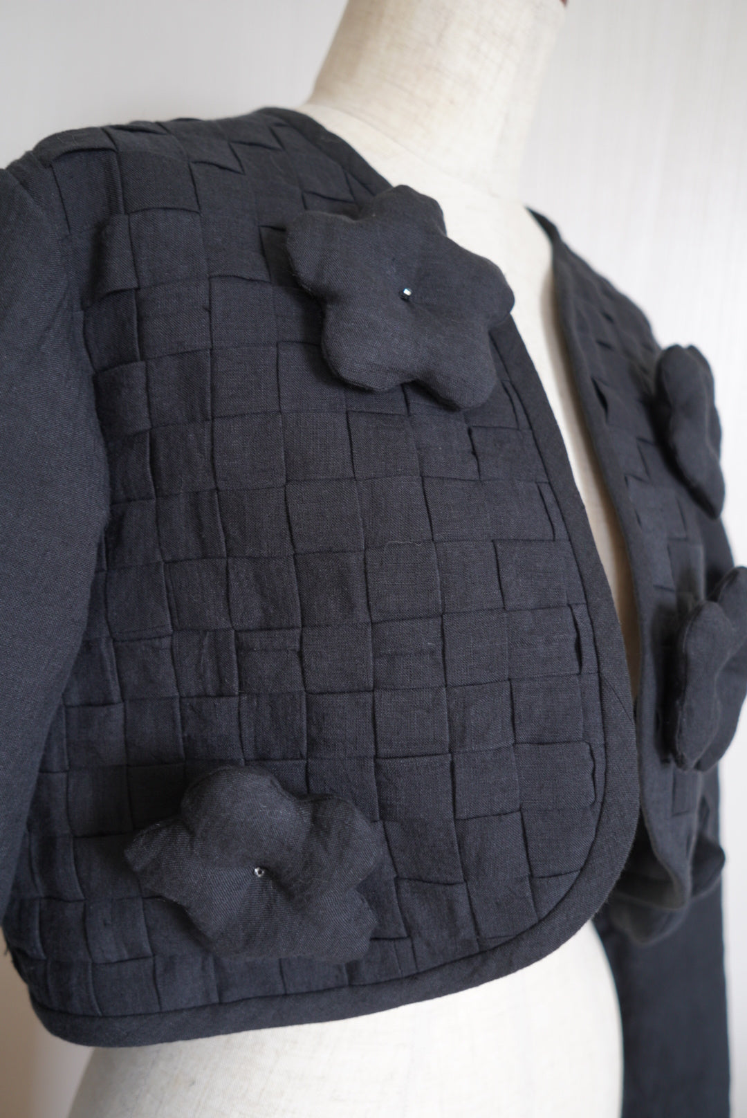mosun jacket short / puff flower